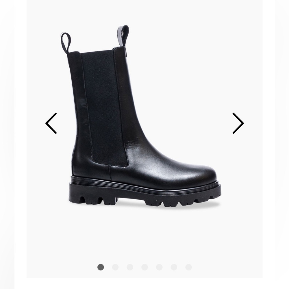 FLATTERED BOOTS LIA LEATHER BLACK